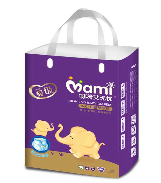 媽咪艾無憂超級(jí)360°環(huán)腰紙尿褲L碼