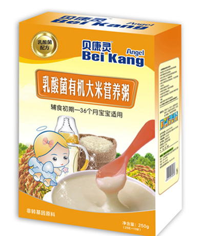 貝康靈乳酸菌有機(jī)大米營養(yǎng)粥(盒裝)