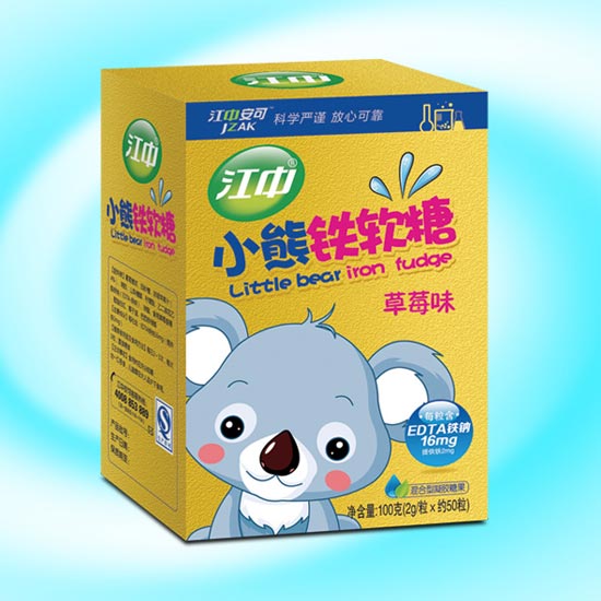 江中小熊鐵軟糖草莓味