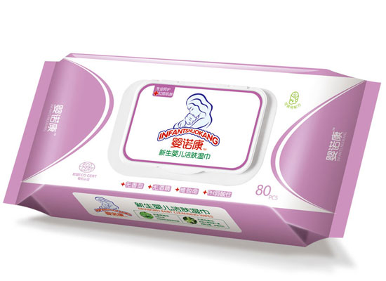 嬰諾康新生yinge潔膚濕巾80片