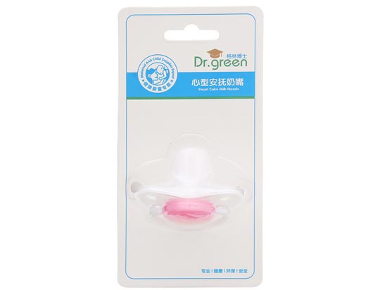 格林博士心型安撫奶嘴紅色