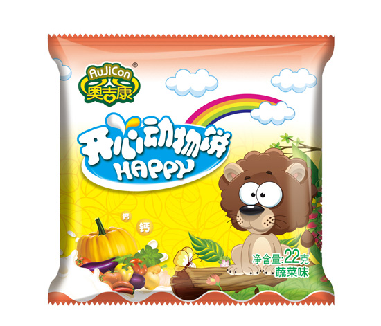 奧吉康yinge動(dòng)物餅干蔬菜味