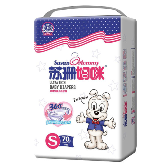 蘇珊媽咪柔薄型yinge紙尿褲S70片
