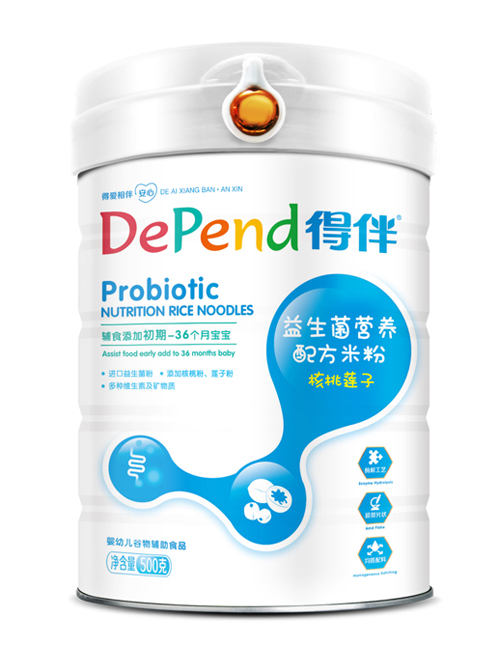 得伴益生菌營養(yǎng)配方米粉(核桃蓮子)