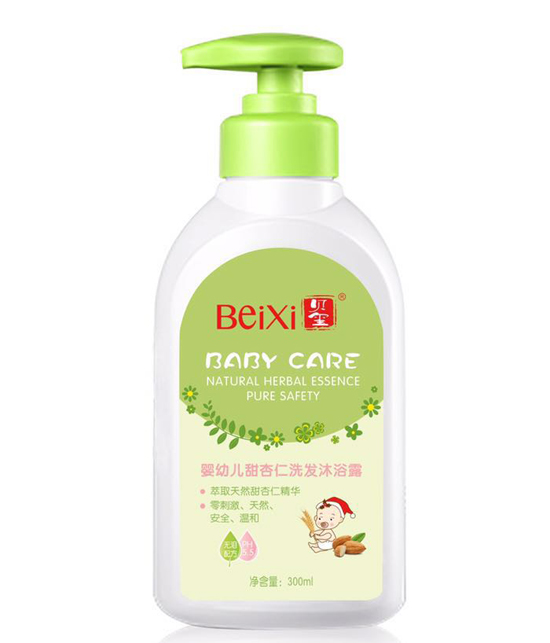 貝璽yingye甜杏仁洗發(fā)沐浴露