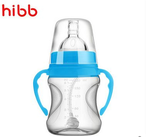 浩一貝貝弧形PP自動(dòng)奶瓶藍(lán)色