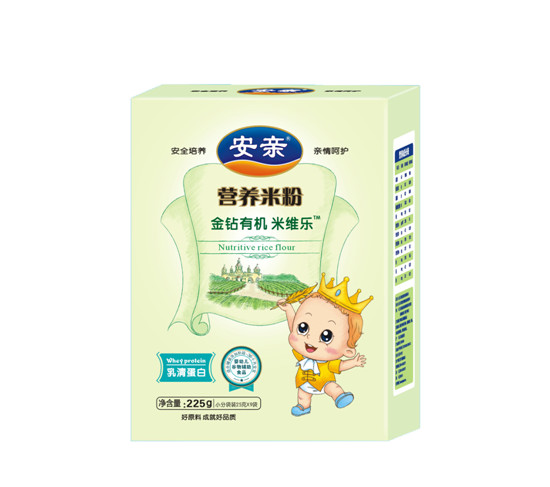 安親225克有機(jī)米粉盒裝乳清蛋白