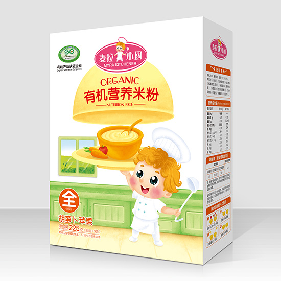 麥拉小廚-有機米粉盒裝-蘋果胡蘿卜