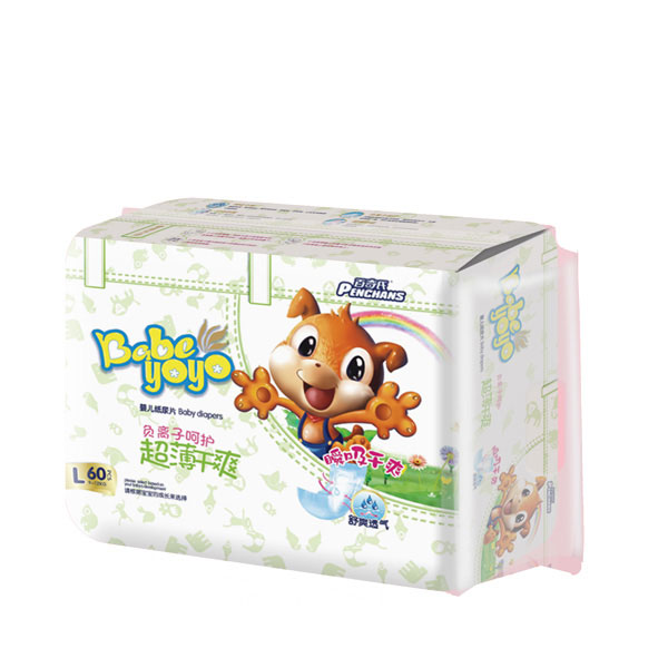 百奇氏超薄干爽尿片L60