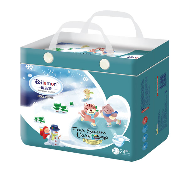 迪樂(lè)夢(mèng)纖柔舒爽yinge紙尿褲中包XL24