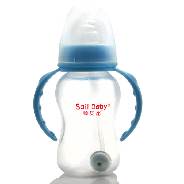 帥貝比奶瓶160ML時尚-藍(lán)