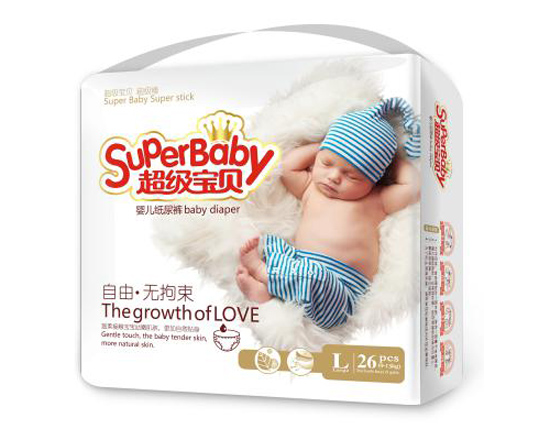 超級(jí)寶貝自由無(wú)拘束紙尿褲L碼26片
