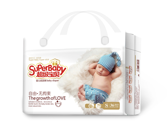 超級(jí)寶貝自由無(wú)拘束紙尿褲S碼36片