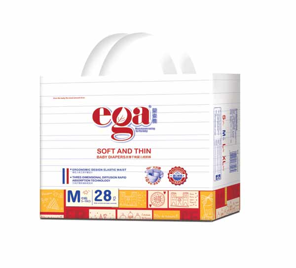 嬰姿雅柔薄干爽yinge紙尿褲小包M28片(紅)