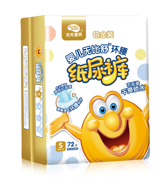 布布寶貝鉑金裝yinge環(huán)腰紙尿褲S豎向