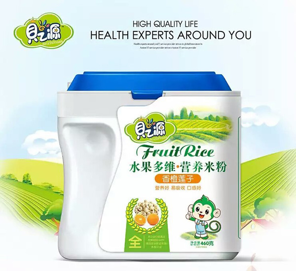 貝之源香橙蓮子水果多維營養(yǎng)米粉