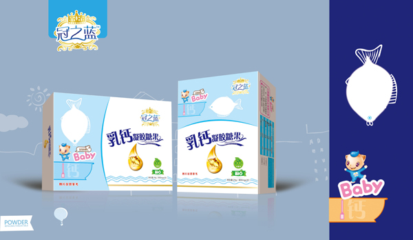 冠之藍(lán)乳鈣凝膠糖果