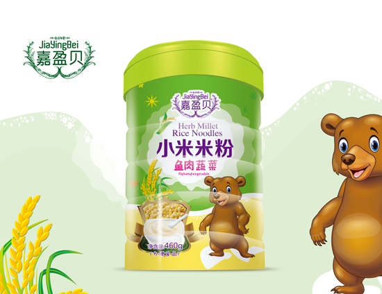 嘉盈貝魚肉蔬菜小米米粉