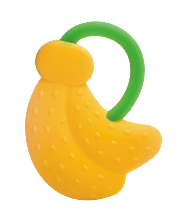 小孩國香蕉雙色全硅膠牙膠