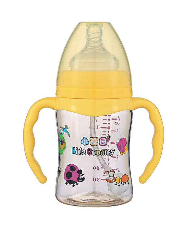 小孩國寬口直身自動PPSU安全奶瓶180ML