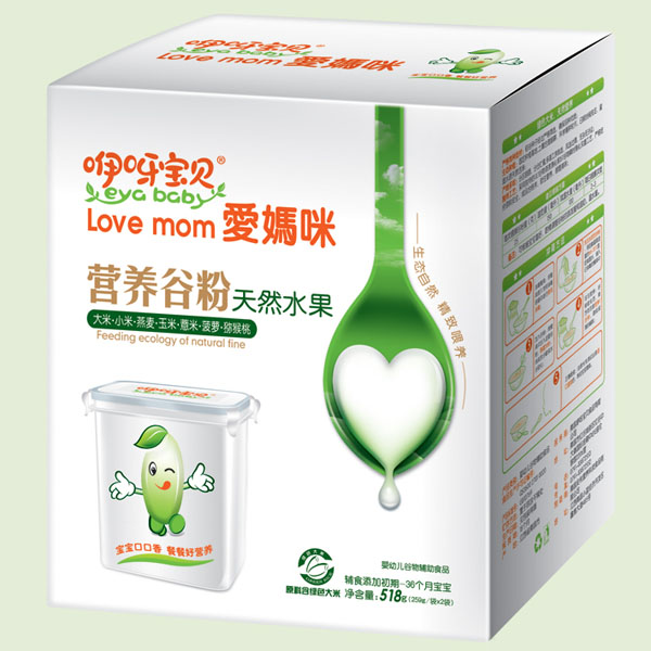 咿呀寶貝多種天然水果營養(yǎng)谷粉