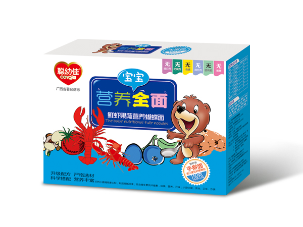 聰幼佳營(yíng)養(yǎng)全面-鮮蝦果蔬營(yíng)養(yǎng)蝴蝶面