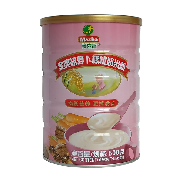 美茲寶金典胡蘿卜核桃奶米粉500g.jpg 美茲寶金典胡蘿卜核桃奶米粉500g.jpg