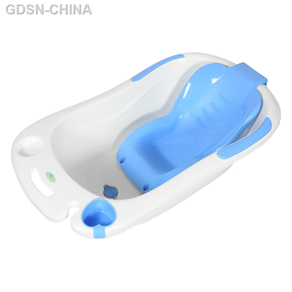 青蛙嘟迪心語舒適躺板浴盆藍白