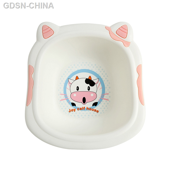 青蛙嘟迪可愛(ài)奶牛臉盆粉色(小號(hào))