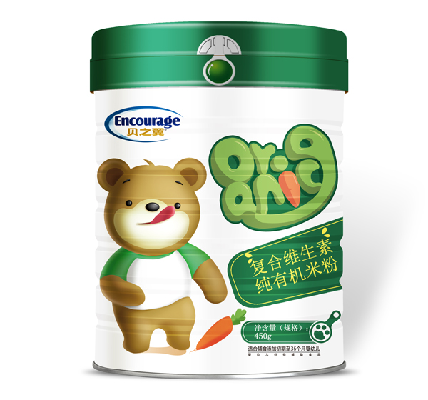 貝之翼復(fù)合維生素純有機(jī)米粉-聽裝