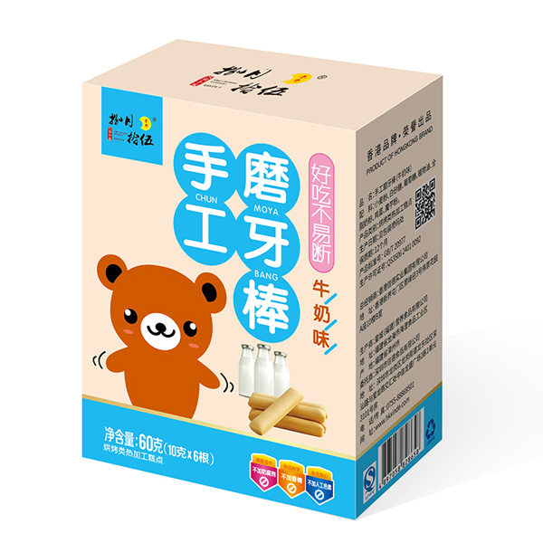 捌月拾伍裝手工磨牙棒牛奶味盒裝