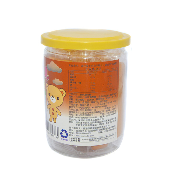 小棕熊核桃磨牙棒罐裝背面120g