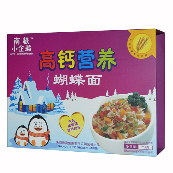 南極小企鵝高鈣營(yíng)養(yǎng)蝴蝶面橫盒252g