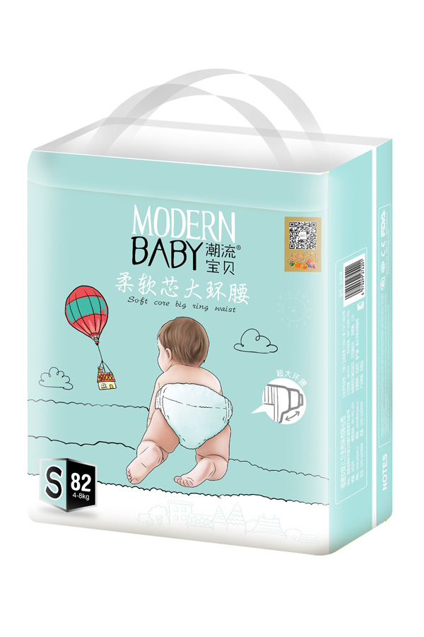 潮流寶貝柔軟芯大環(huán)腰紙尿褲S82