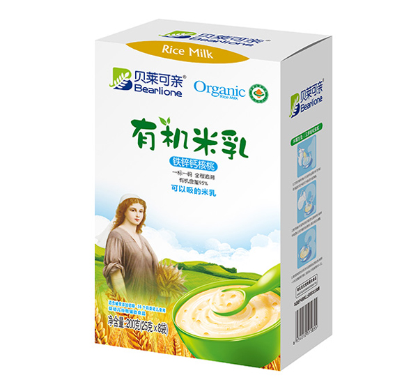 貝萊可親有機(jī)米乳-鐵鋅鈣核桃200克