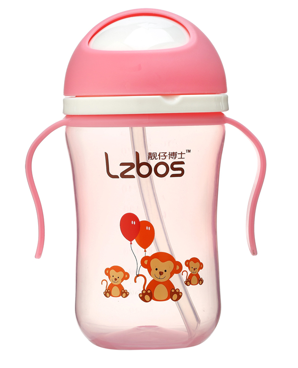 靚仔博士PP魔術防噴旋轉(zhuǎn)水壺 粉色