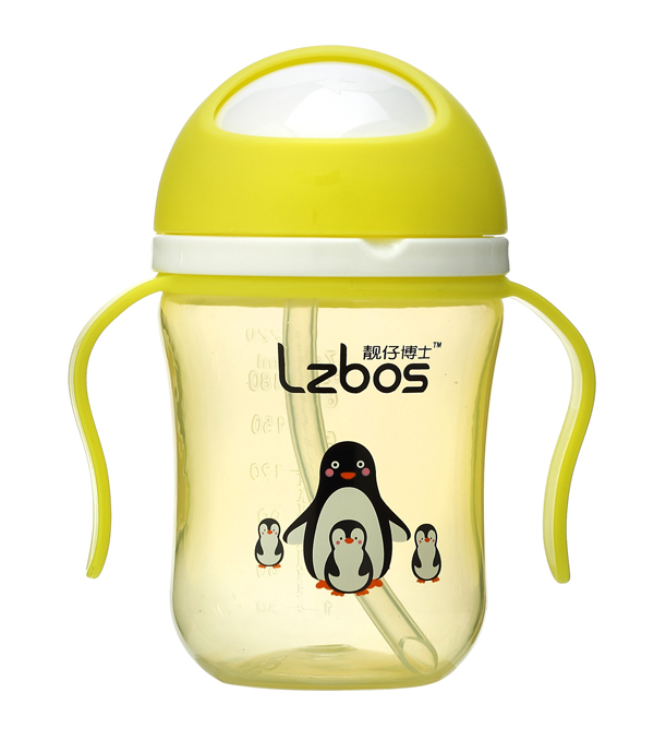 靚仔博士PP魔術防噴旋轉(zhuǎn)水壺 黃色