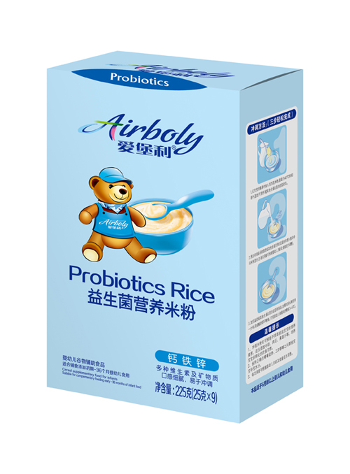 愛堡利鈣鐵鋅益生菌營養(yǎng)米粉盒裝