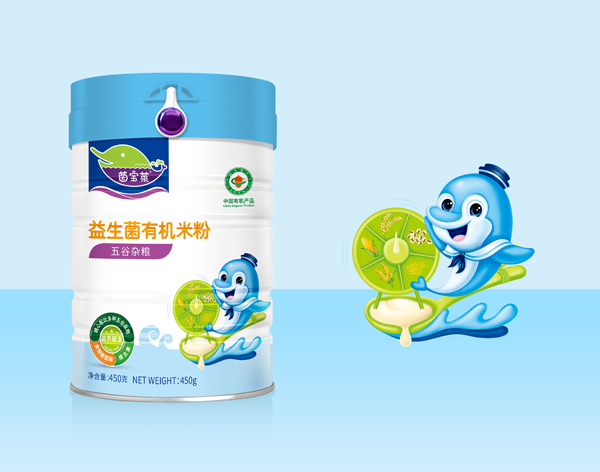 茵寶萊益生菌有機(jī)米粉-五谷雜糧罐裝