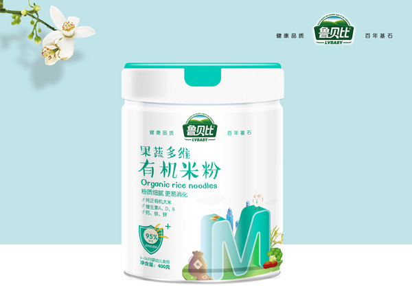 魯貝比果蔬多維有機米粉 聽裝