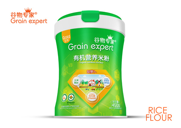 谷物專家有機(jī)營(yíng)養(yǎng)米粉-胡蘿卜罐裝