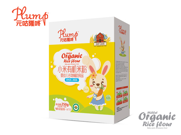 元咕隆咚小米有機(jī)米粉-DHA+ARA盒裝