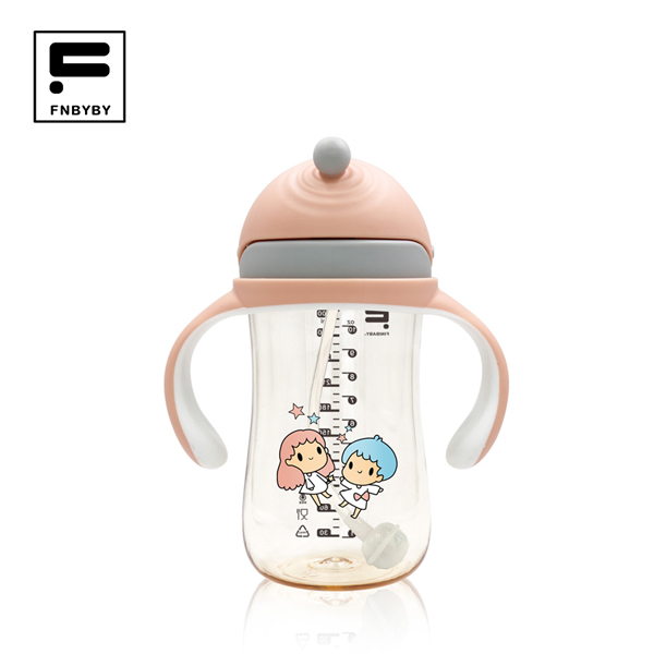 菲尼貝貝B2222防噴漏PPSU吸管杯300ml