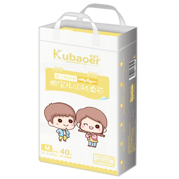 酷寶兒3D輕柔芯紙尿褲M40