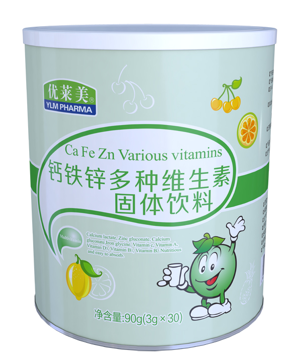 優(yōu)萊美鈣鐵鋅多種維生素固體飲料