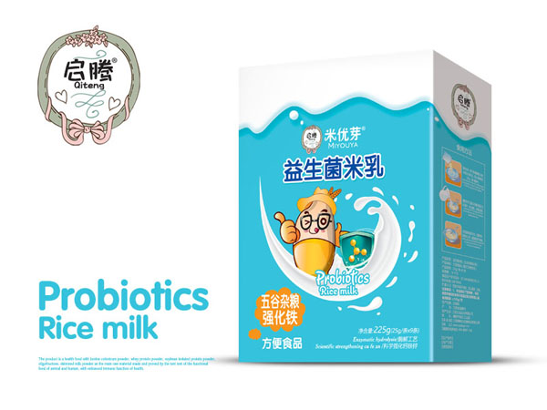 米優(yōu)芽益生菌米乳-五谷雜糧強化鐵盒裝