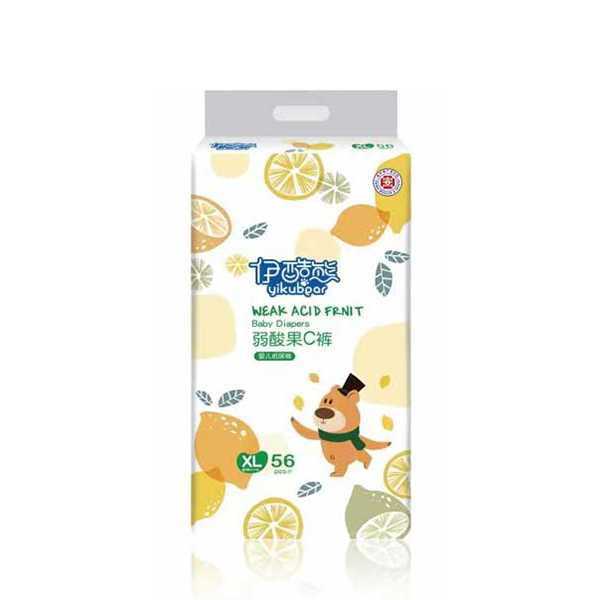 伊酷熊弱酸果C褲-嬰兒紙尿褲XL56