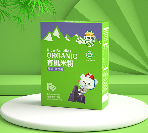 歐貝聰有機(jī)米粉盒裝 高鐵+益生菌