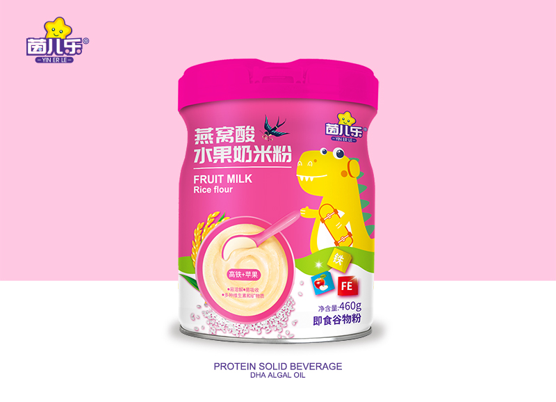 茵兒樂燕窩酸水果奶米粉-高鐵+蘋果