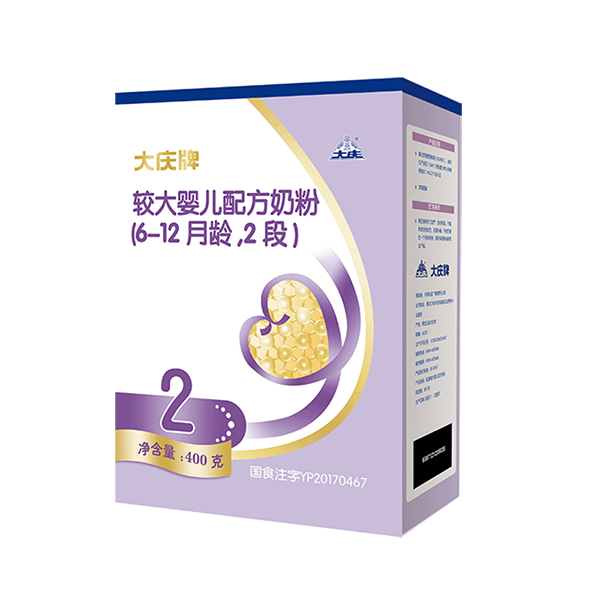 大慶牌較大嬰兒配方奶粉2段盒裝